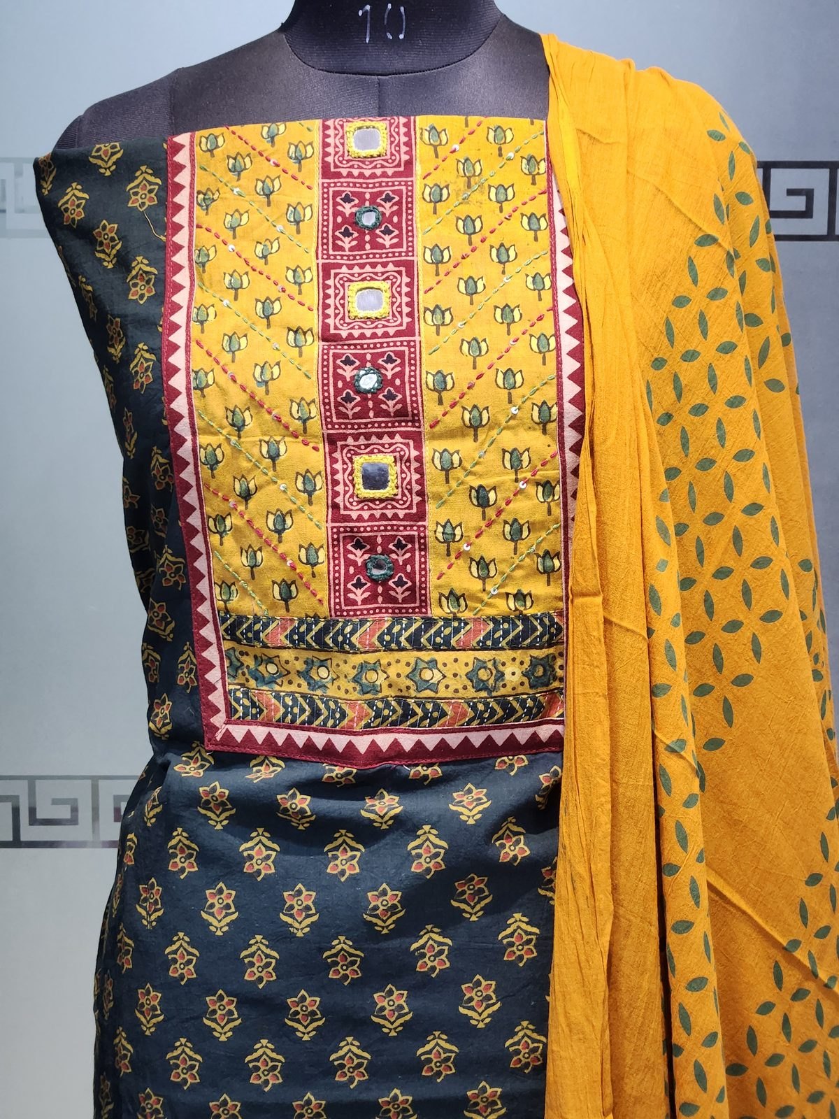Khatli work ajrakh 