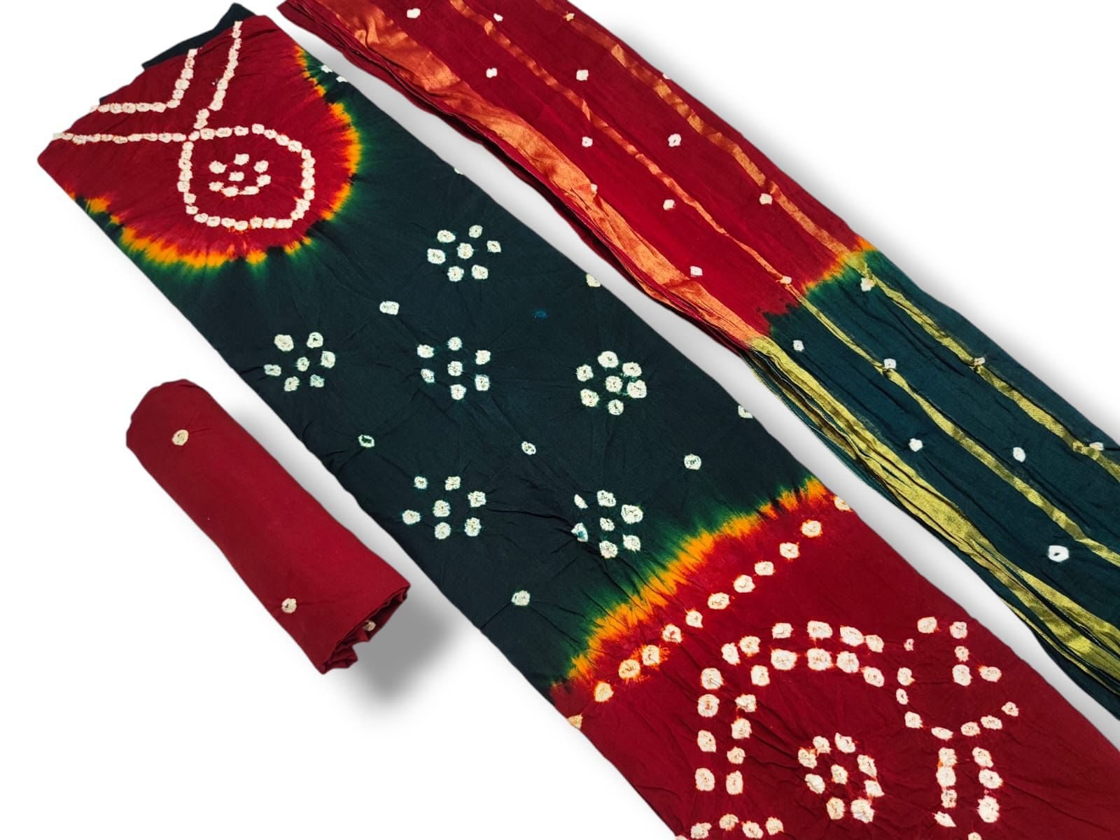 Bandhej neck line 